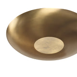 Calix Semi-Flush 23", Aged Brass and Alabaster