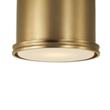 Darrow Small Flush Mount 9", Aged Brass