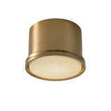 Darrow Small Flush Mount 9", Aged Brass