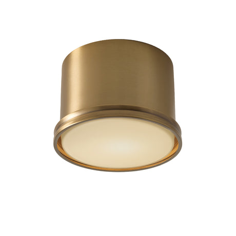 Darrow Small Flush Mount 9", Aged Brass