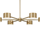 Carmine LED Chandelier 42", Aged Brass