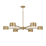 Carmine LED Chandelier 42", Aged Brass