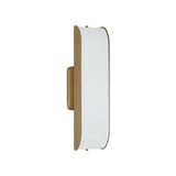 Cian LED Wall Sconce 18", Aged Brass and Milk Glass
