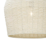Camiri Medium Pendant 17", Aged Brass and Ivory