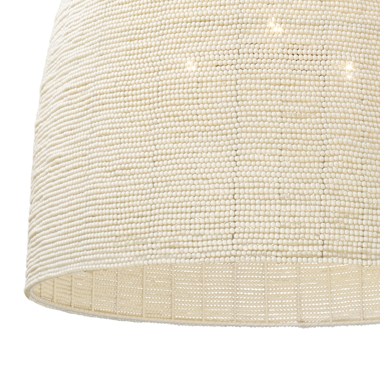 Camiri Extra Large Pendant 25", Aged Brass and Ivory