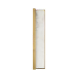 Azura LED Wall Sconce 16", Aged Brass and Alabaster