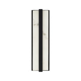 Azura LED Wall Sconce 16", Matte Black and Alabaster