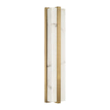 Azura LED Vanity 24", Aged Brass and Alabaster