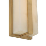Azura LED Vanity 24", Aged Brass and Alabaster