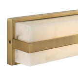 Azura LED Vanity 24", Aged Brass and Alabaster