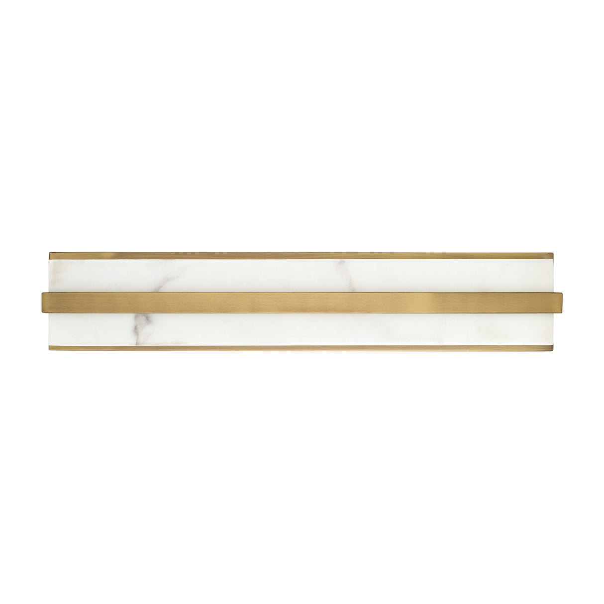 Azura LED Vanity 24", Aged Brass and Alabaster