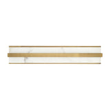 Azura LED Vanity 24", Aged Brass and Alabaster