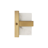 Azura LED Vanity 24", Aged Brass and Alabaster