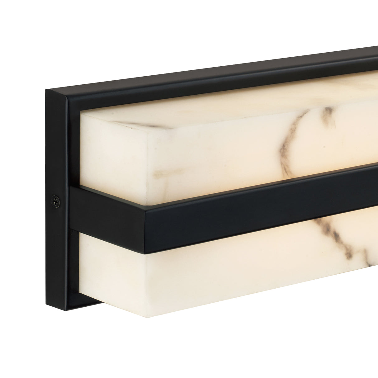 Azura LED Vanity 24", Matte Black and Alabaster