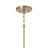 Evora Pendant 20", Aged Brass and Opal Glass