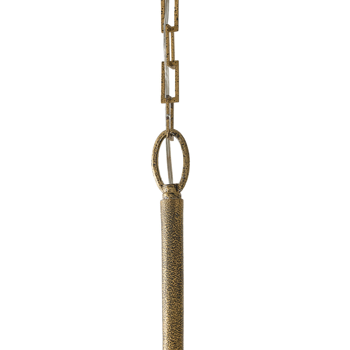 Myra 6 Light Chandelier 39", Artisan Brass
