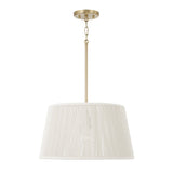 Malou Conical Pendant 18", Natural Rope and Matte Brass