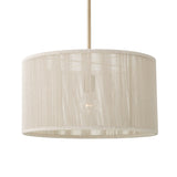 Malou Drum Pendant 18", Natural Rope and Matte Brass