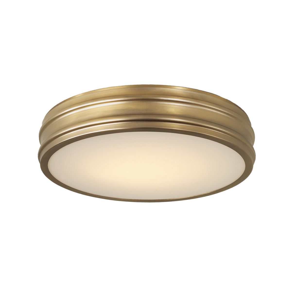 Vanessa LED Flush Mount 16", Aged Brass