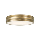 Vanessa LED Flush Mount 16", Aged Brass