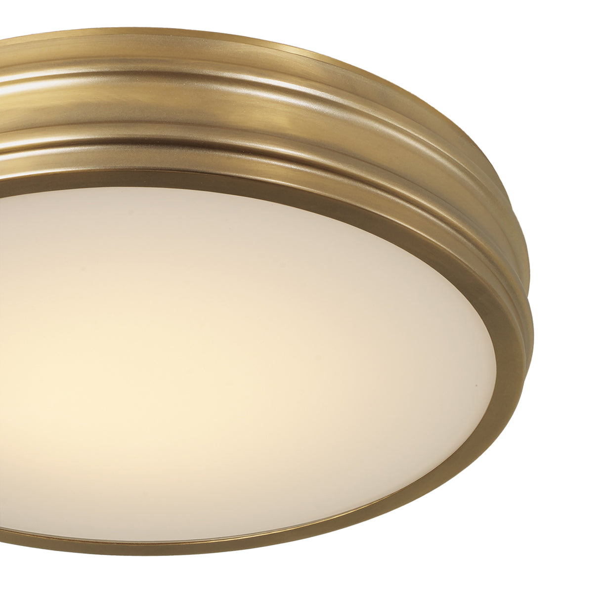 Vanessa LED Flush Mount 16", Aged Brass