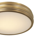Vanessa LED Flush Mount 16", Aged Brass