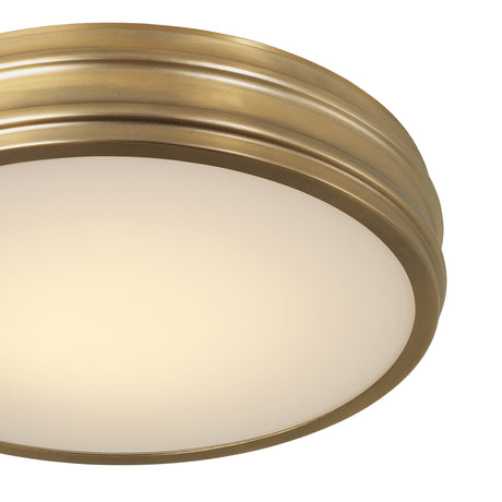Vanessa LED Flush Mount 16", Aged Brass