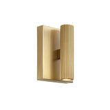 Simeon Small LED Wall Sconce 6", Aged Brass