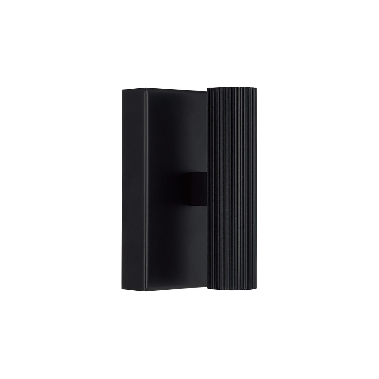 Simeon Small LED Wall Sconce 6", Matte Black