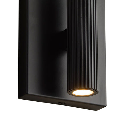 Simeon Small LED Wall Sconce 6", Matte Black