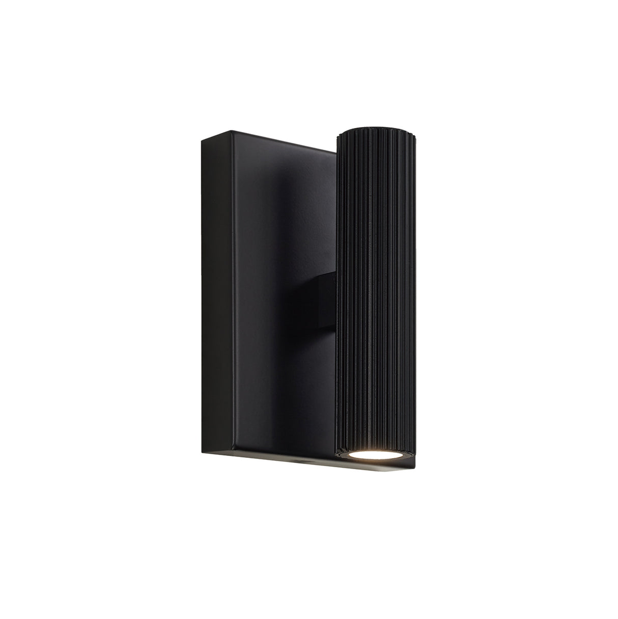 Simeon Small LED Wall Sconce 6", Matte Black