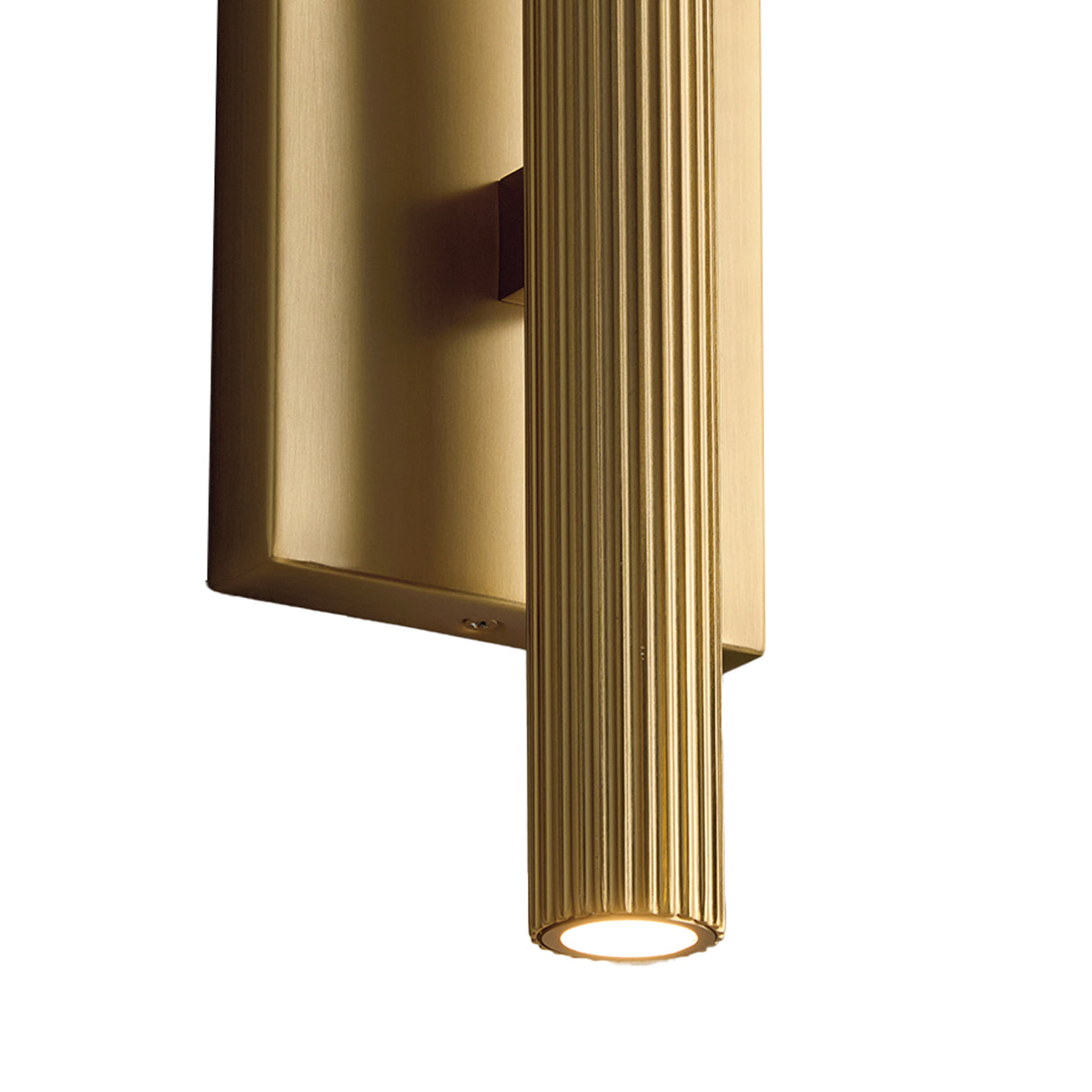 Simeon Medium LED Wall Sconce 12", Aged Brass