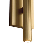 Simeon Medium LED Wall Sconce 12", Aged Brass