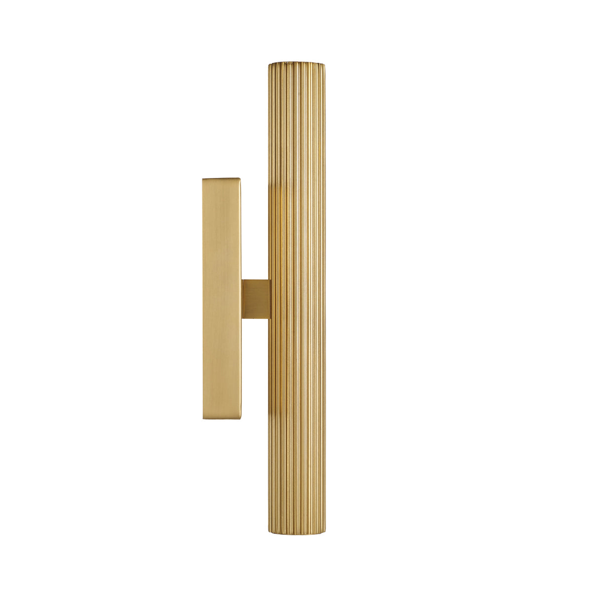 Simeon Medium LED Wall Sconce 12", Aged Brass