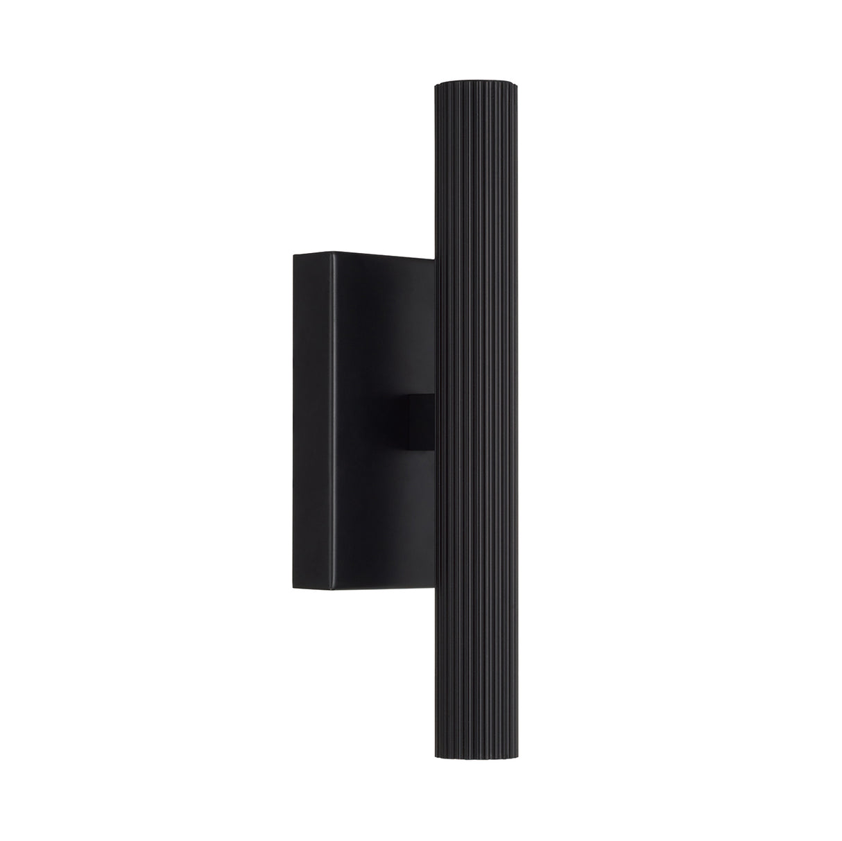 Simeon Medium LED Wall Sconce 12", Matte Black