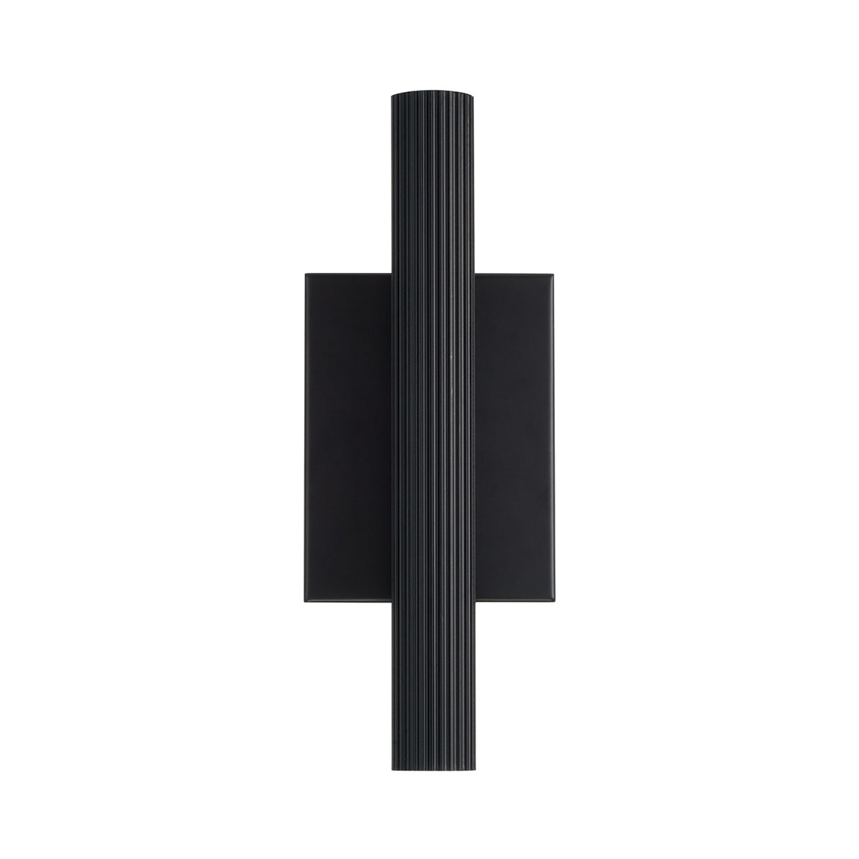 Simeon Medium LED Wall Sconce 12", Matte Black