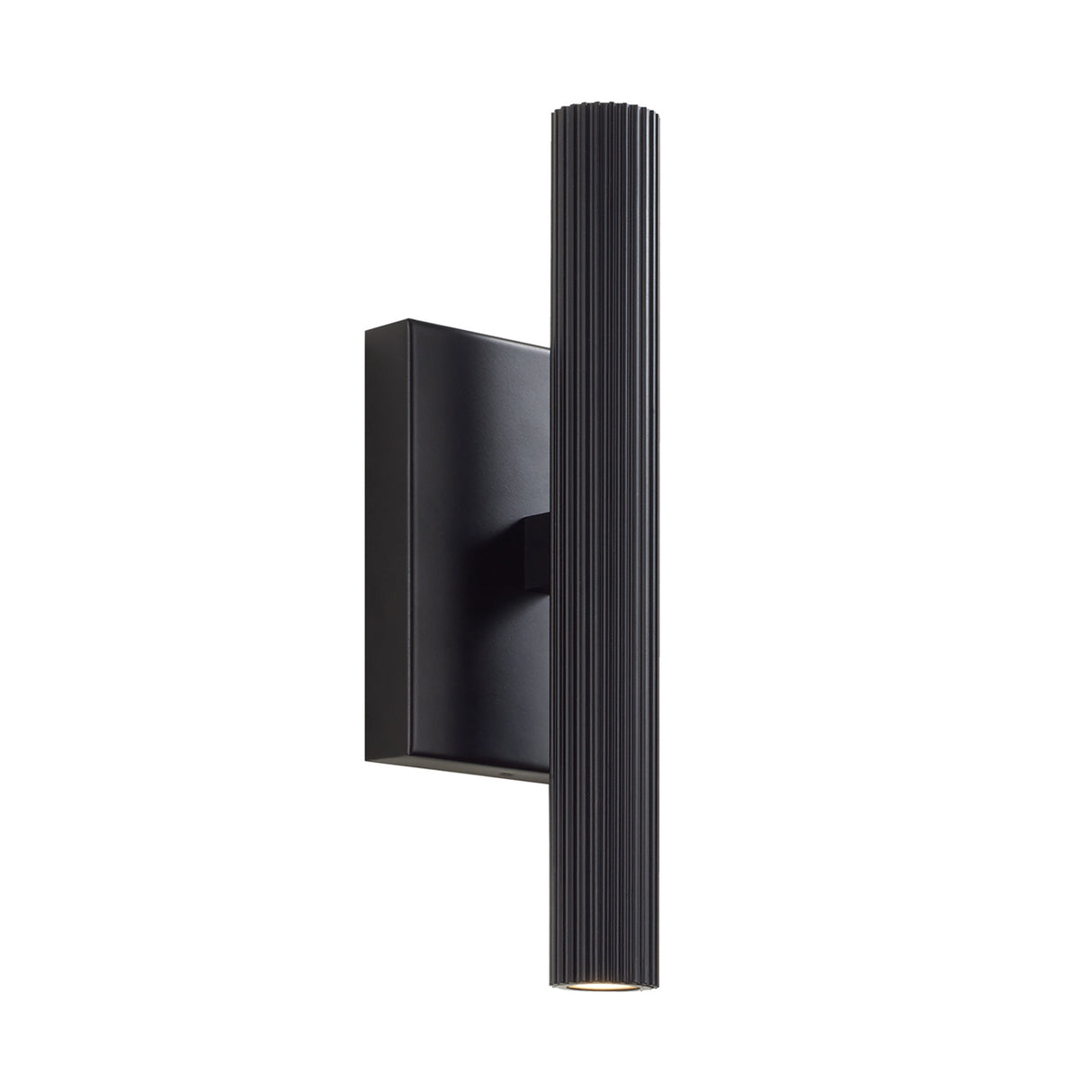 Simeon Medium LED Wall Sconce 12", Matte Black