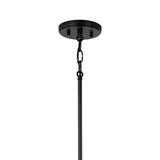 Luma 1 Light Outdoor Pendant 23", Black