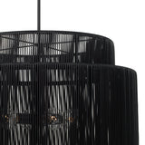Luma 4 Light Outdoor Pendant 29", Black