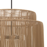 Luma 4 Light Outdoor Pendant 29", Sienna and Black