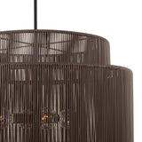 Luma 4 Light Outdoor Pendant 29", Umber and Black