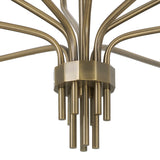 Rinaldo 10 Light Chandelier 41", Brushed Antique Brass