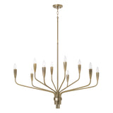 Rinaldo 10 Light Chandelier 41", Brushed Antique Brass
