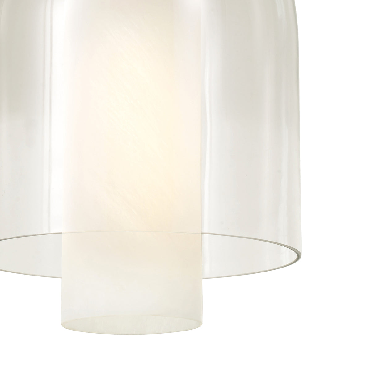 Raylin Pendant 12", Aged Brass, Alabaster and Clear Glass