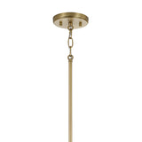 Raylin Pendant 12", Aged Brass, Alabaster and Clear Glass