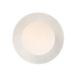 Araceli Medium LED Semi-Flush 12", Antique Brass and White Marble