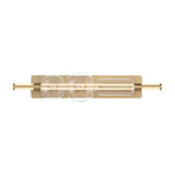 Latimer LED Vanity Light 34", Brass and Clear Glass