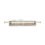Latimer LED Vanity Light 34", Satin Nickel and Clear Glass