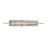 Latimer LED Vanity Light 34", Satin Nickel and Clear Glass