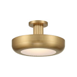 Imara Medium LED Semi-Flush 16", Antique Brass